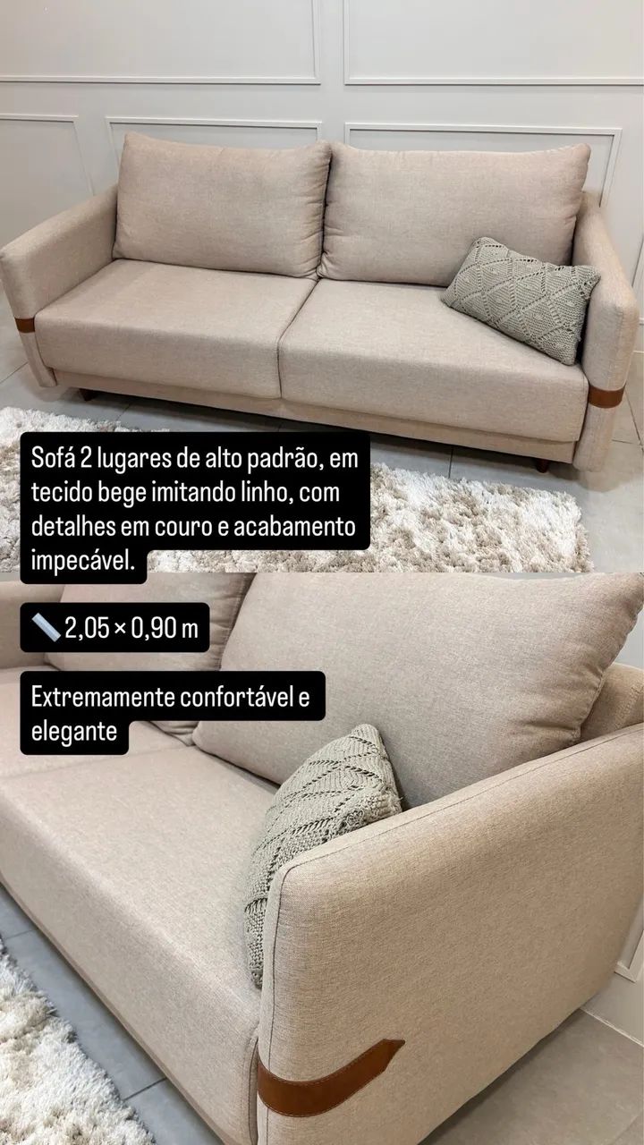 Sofá 2 lugares