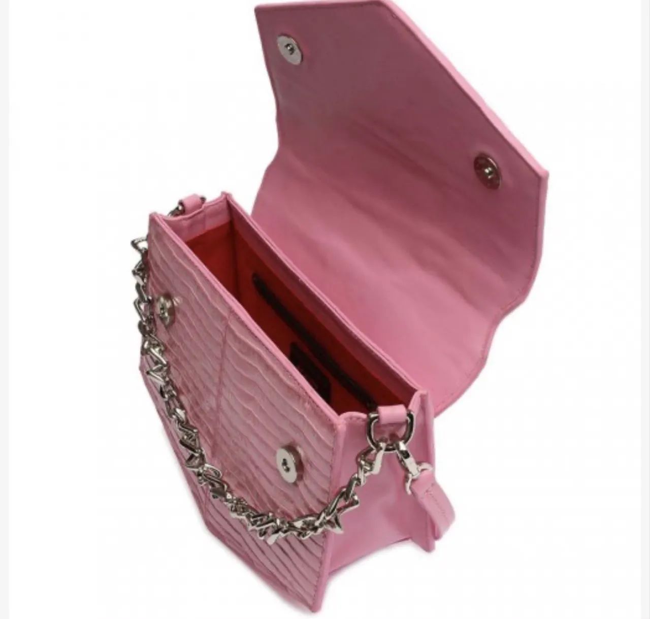 Bolsa Schutz rosa couro  - Foto 4