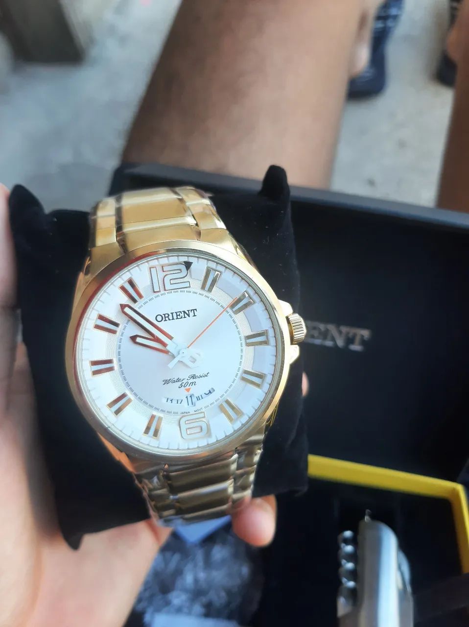 RELÓGIO ORIENT DOURADO