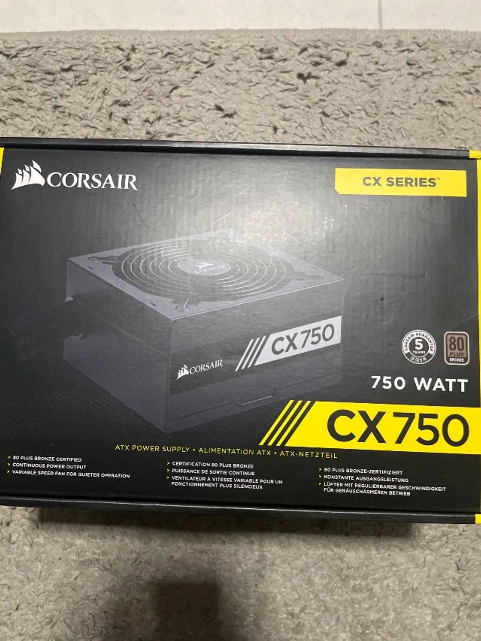 Fonte Corsair CX750 750W 80 Plus Bronze - ATX