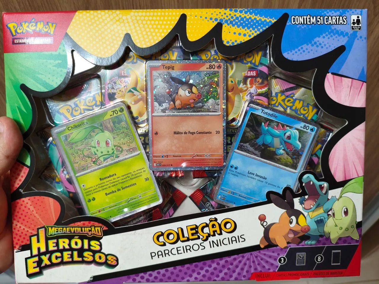 Box parceiros iniciais heróis excelsos
