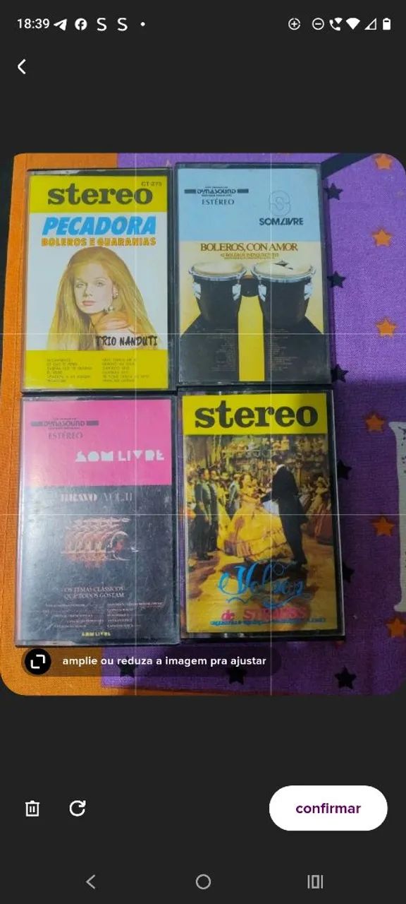 Kit fitas k7 anos 70 