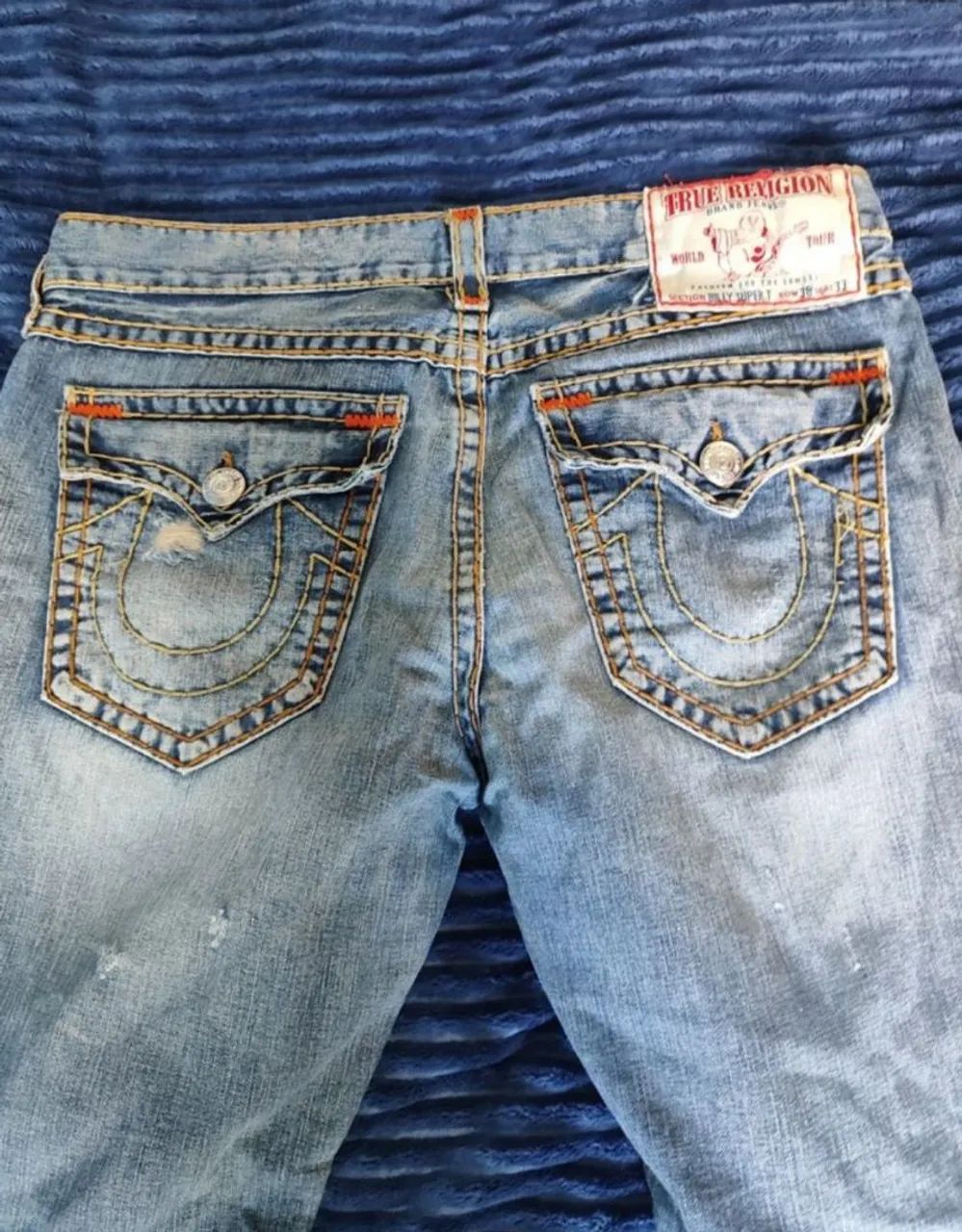 calça jeans true religion billy super t destroyed tam 38(48br