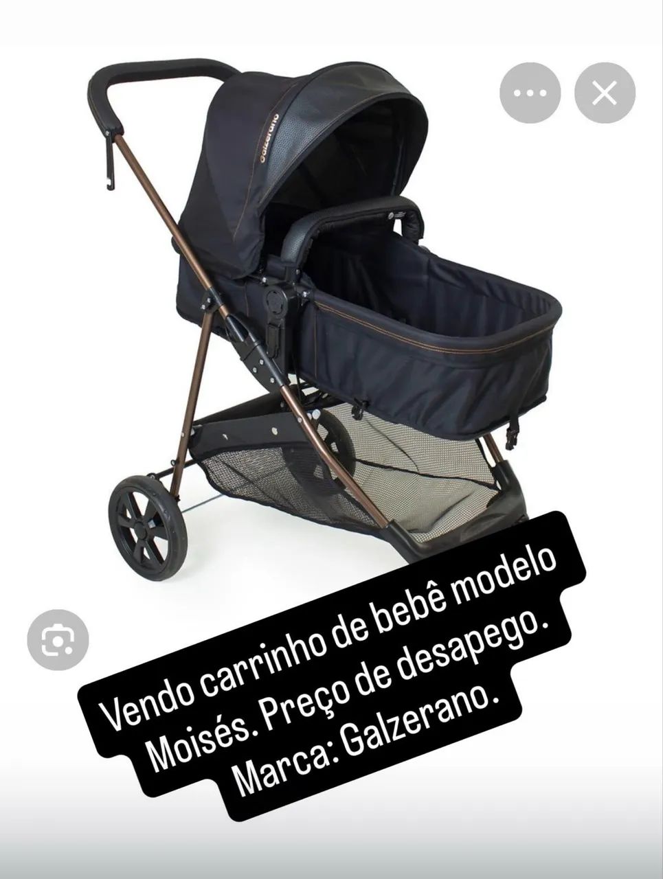 Carrinho de bebê Moisés 