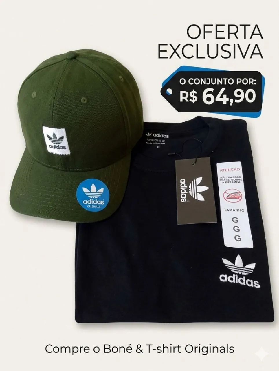 Conjunto camiseta +boné  - Foto 3