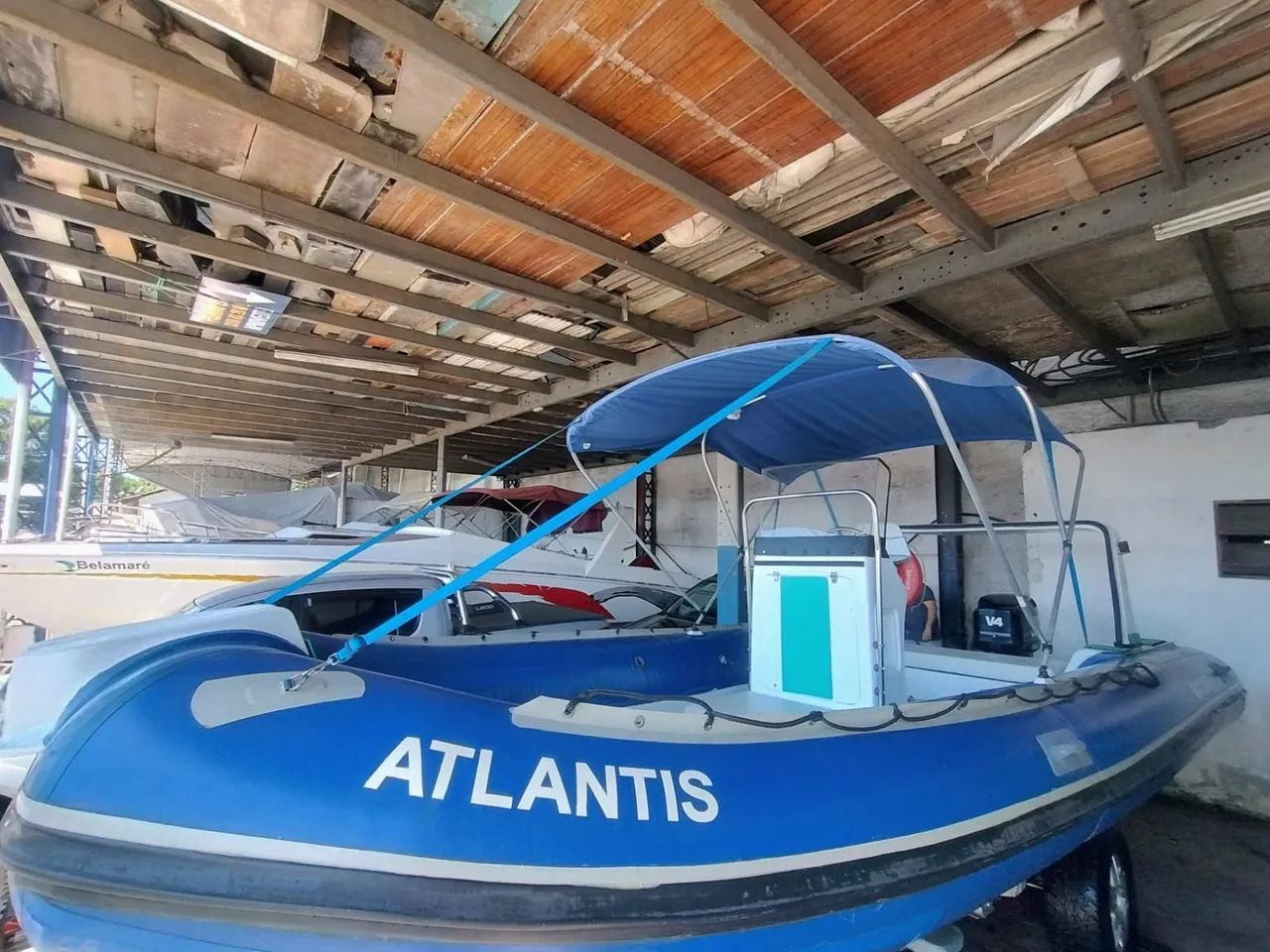 Lindo bote SR 550 bom estado com motor 115 hp - Foto 7