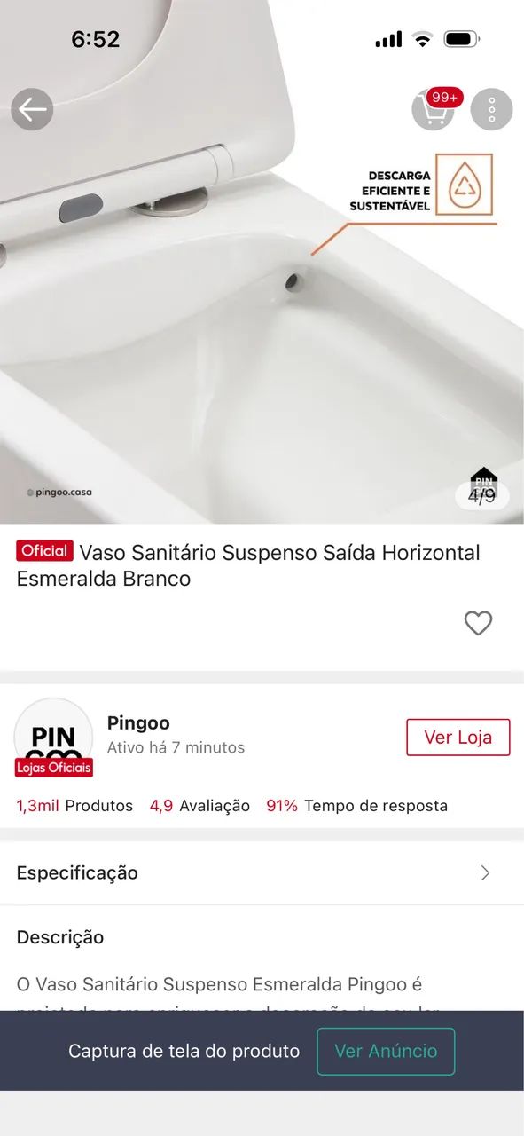 Vaso sanitário pingoo - Foto 3