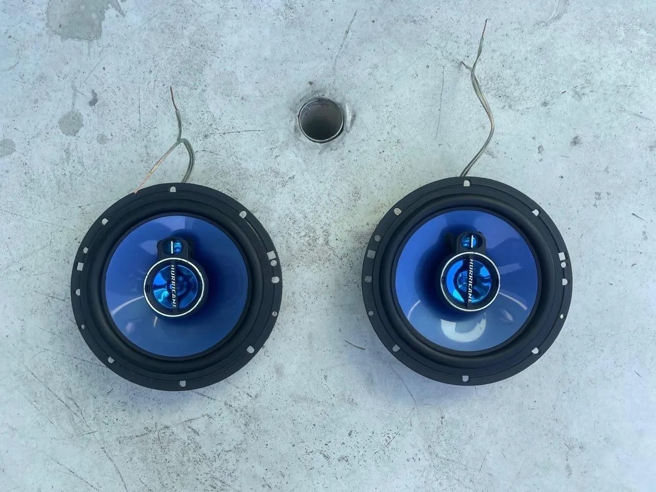 Par de alto-falantes Huricane triaxial 6 Polegadas 