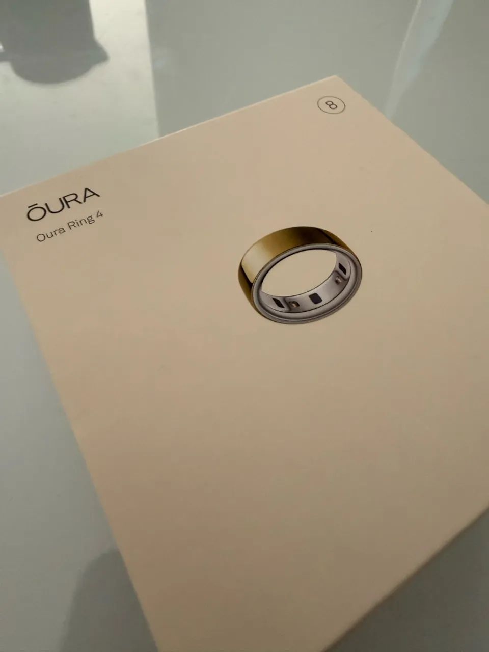 Oura Ring 4 dourado  - Foto 4