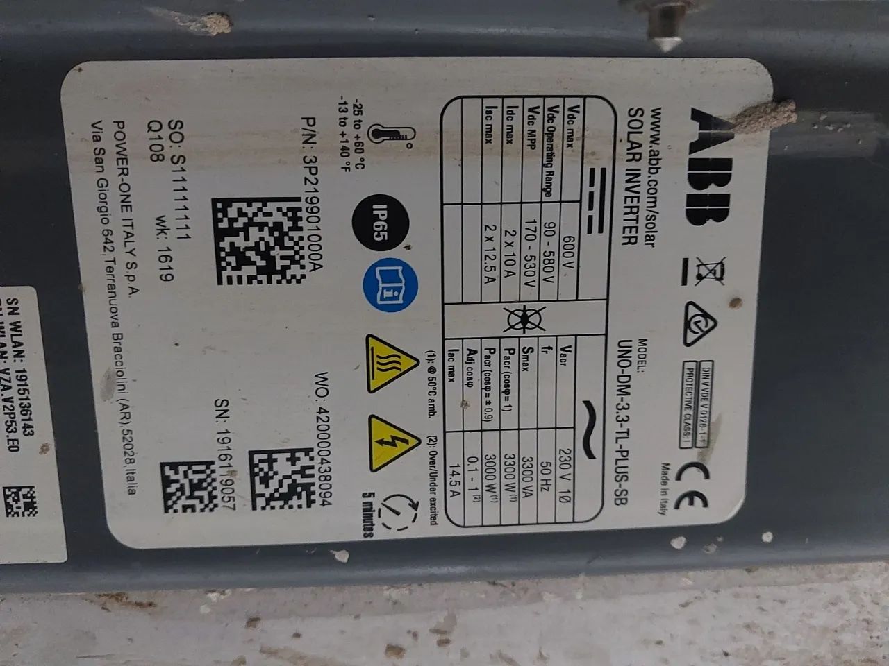 INVERSOR ON GRID ABB 3.3