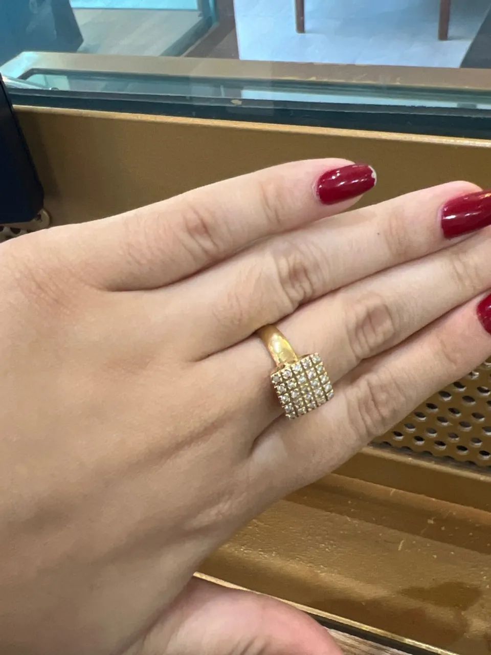 Anel chuveiro Ouro 18k - Foto 3