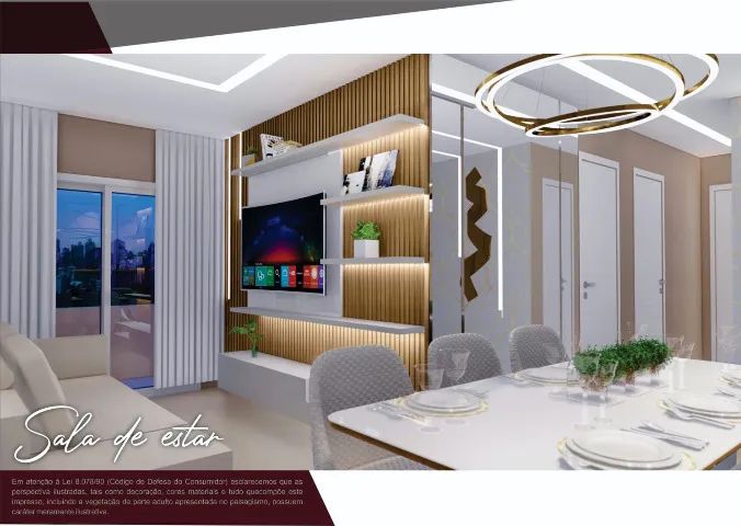 Apto com dois quartos sendo um suíte - 46m² - Foto 5