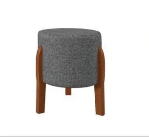 Puff Ozzi Linho Madeira Maciça - (Promoção)!! - Foto 2