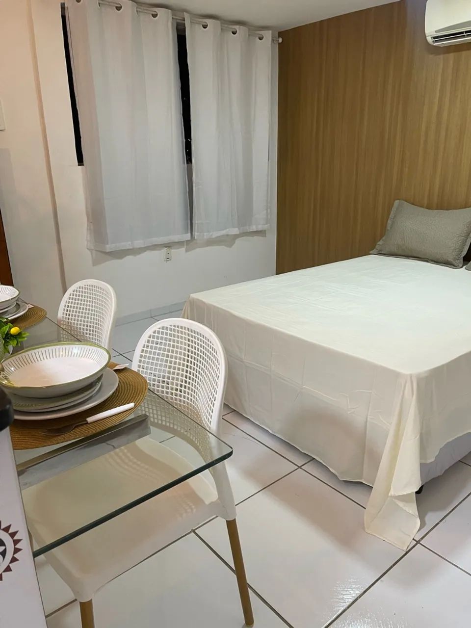     Kitnet mobiliada com cama, ar e cozinha - Natal/RN - Foto 3