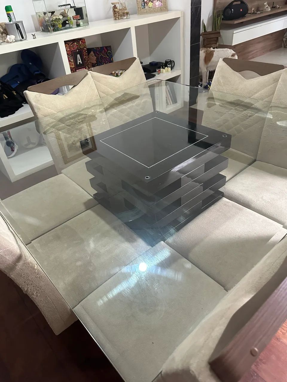 Mesa de vidro + 8 cadeiras  - Foto 4