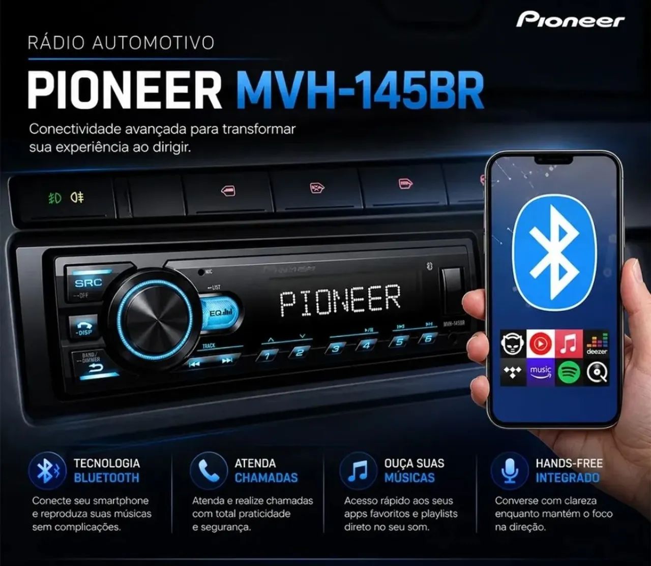 Rádio pionner bluetooth  - Foto 3