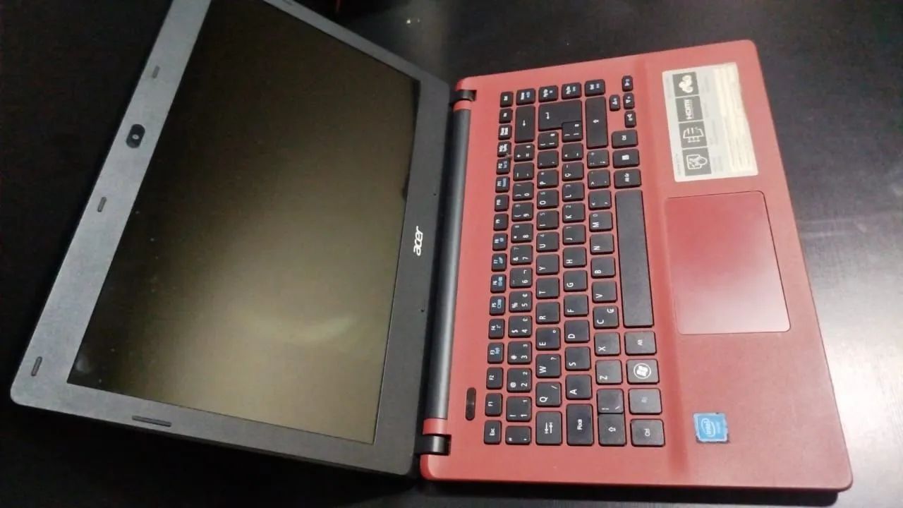 Notebook Acer 8gb Ram + 480 Ssd + fonte