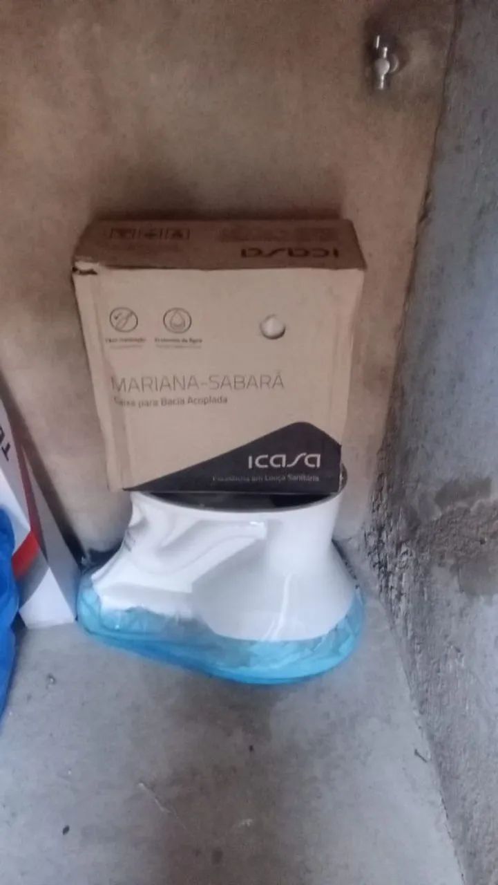 Vendendo vaso e bacia