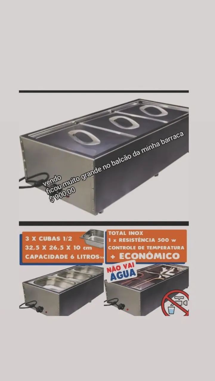 Réchaud 3 cuba 