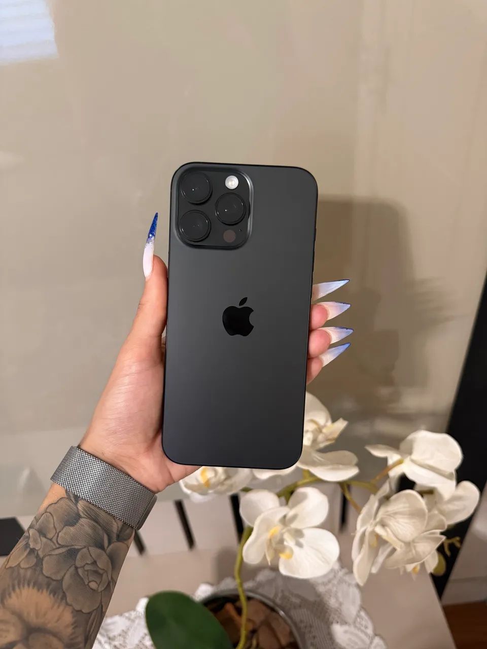 iPhone 16 Pro Max Titânio Preto Garantia Apple - Foto 3