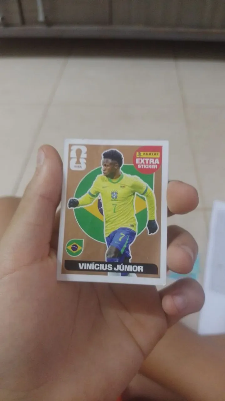 Vinicius Junior bronze extra sticker copa do mundo 2026 panini