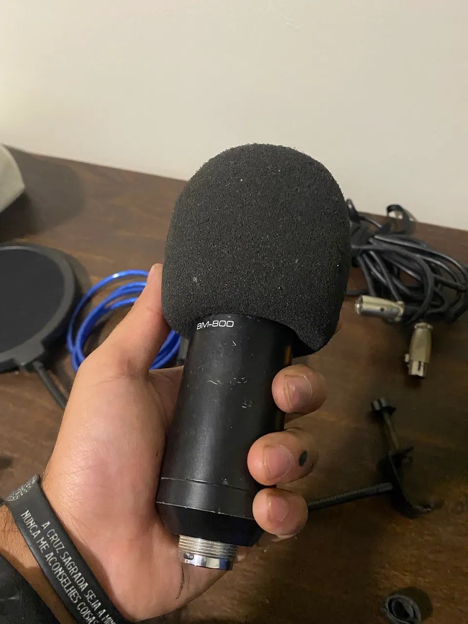 Microfone condensador + phantom power  - Foto 4
