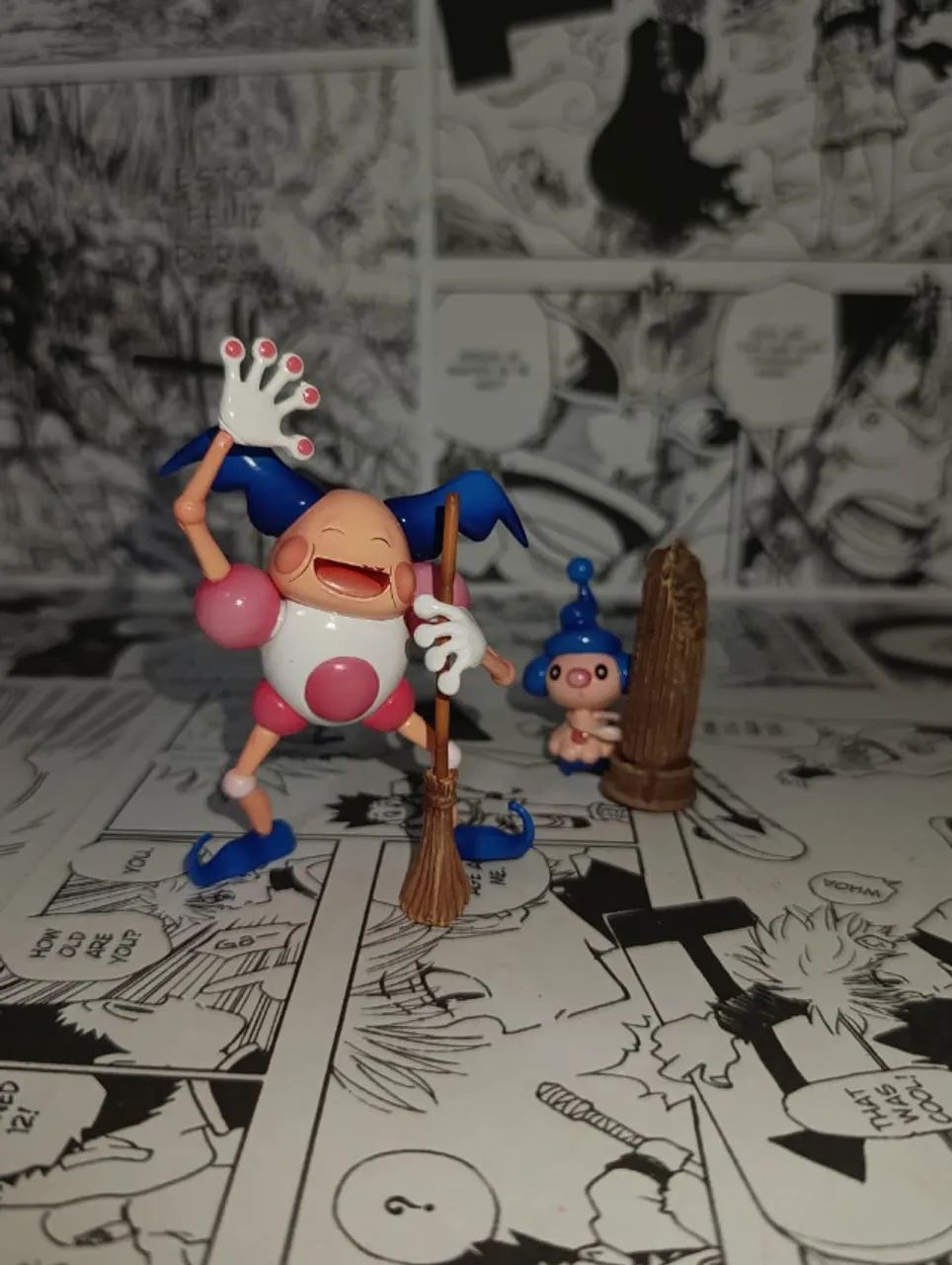 Set Action Figure Mr. Mime + Mime Jr. com Base de Ruínas - Pokémon - Foto 2