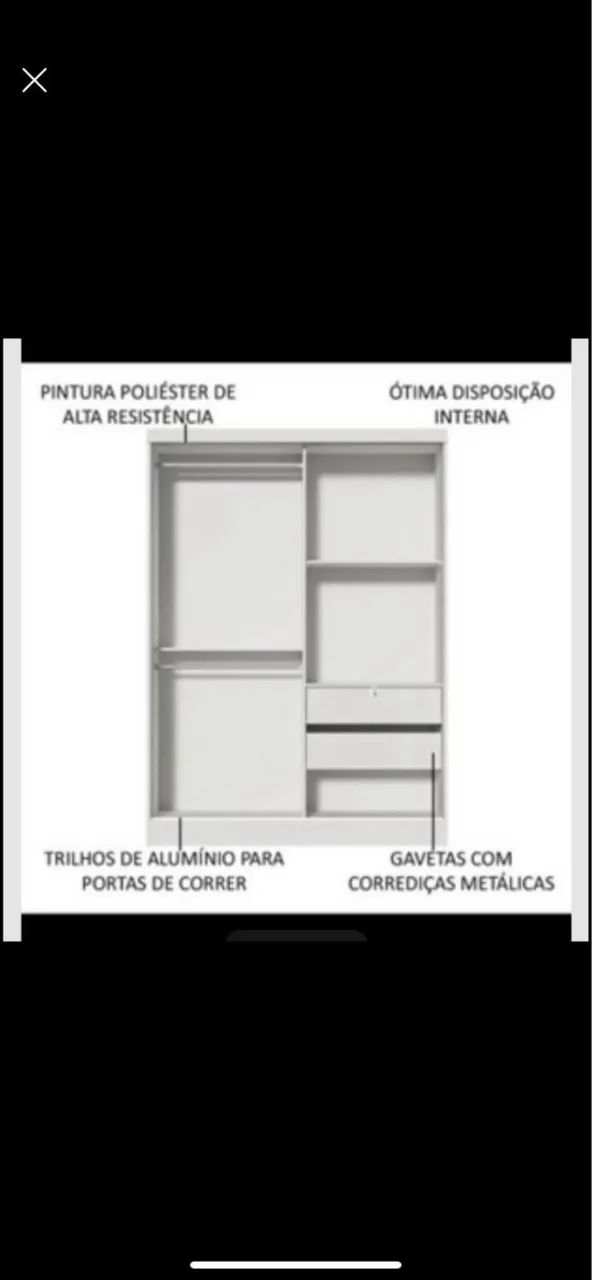Guarda roupa mdf