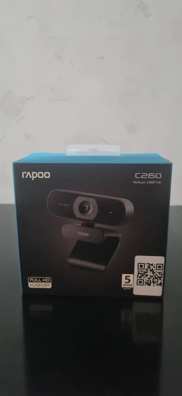 Webcam C260 Rapoo - Aberta para Testes, Acompanha Tampa de Privacidade