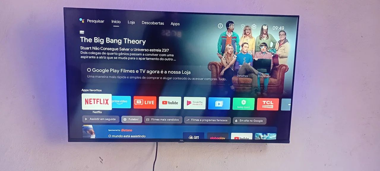TV TCL 43 polegadas 1 ano só de uso , Android Bluetooth alexia etc... - Foto 2