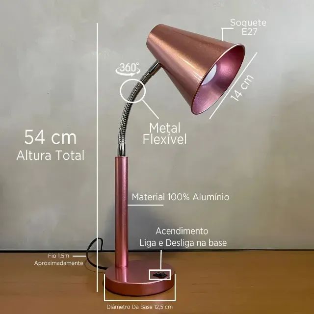 Luminária de Mesa - Foto 5