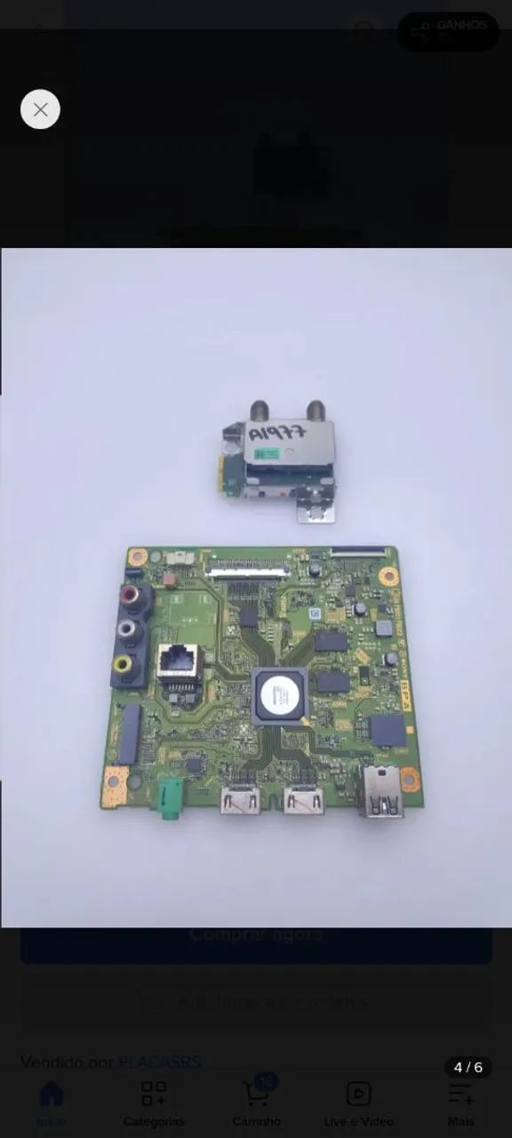 Vendo placa principal da tv Sony 43 polegadas  - Foto 3