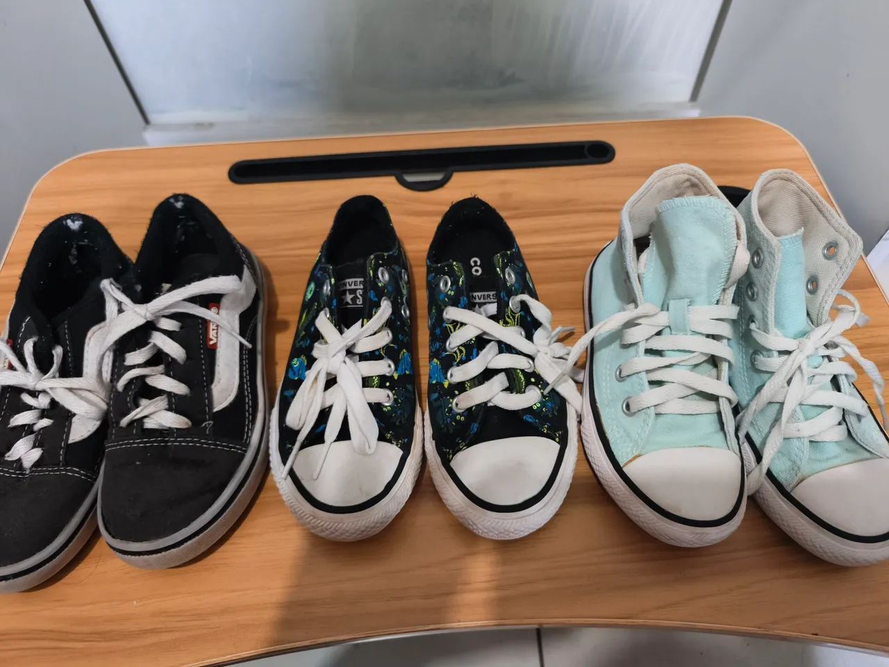 Lote com 3 tênis infantil 