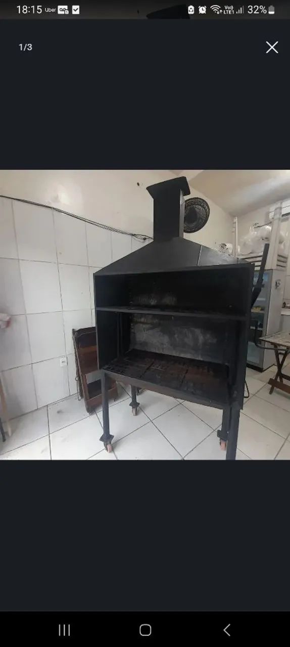 Churrasqueira a carvão 