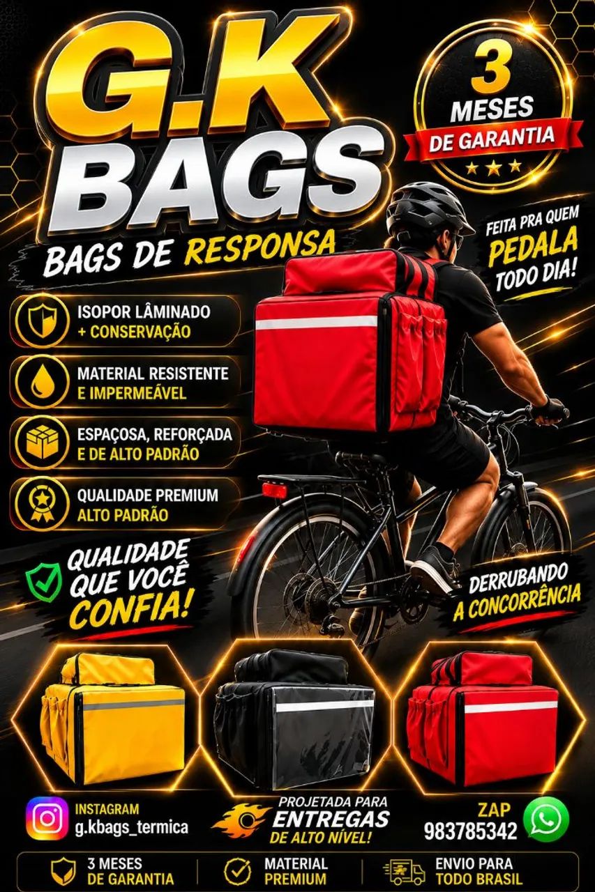 mochila térmica motoboy 