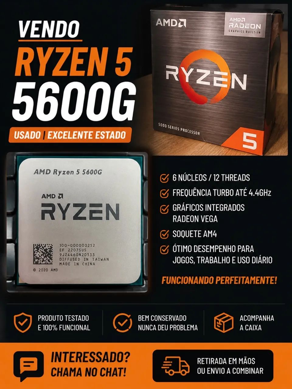 Processador ryzen 5600g 