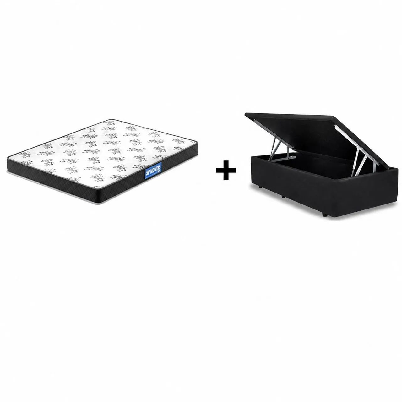 Baú Base Solteiro com Molas Ensacadas 20cm para Conforto e Organização!
