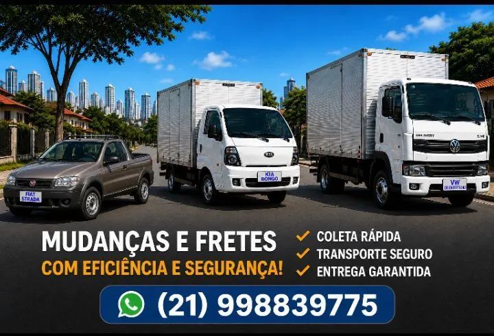 Fretes Mudanças, Temos Picape, kia bongo baú e Caminhão 3/4 Baú - Foto 2