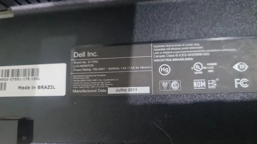 O Monitor Dell E170SC é um modelo LCD de 17 polegadas - Foto 2