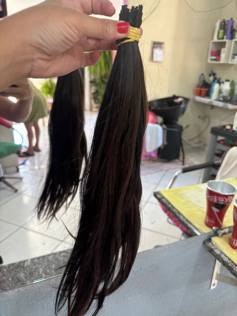 Cabelo humano 150g 45 cm - Foto 3