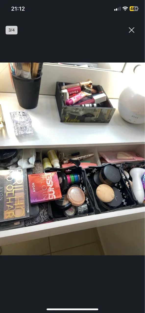 Penteadeira luxo, com espelho e luzes inclusos - Foto 2