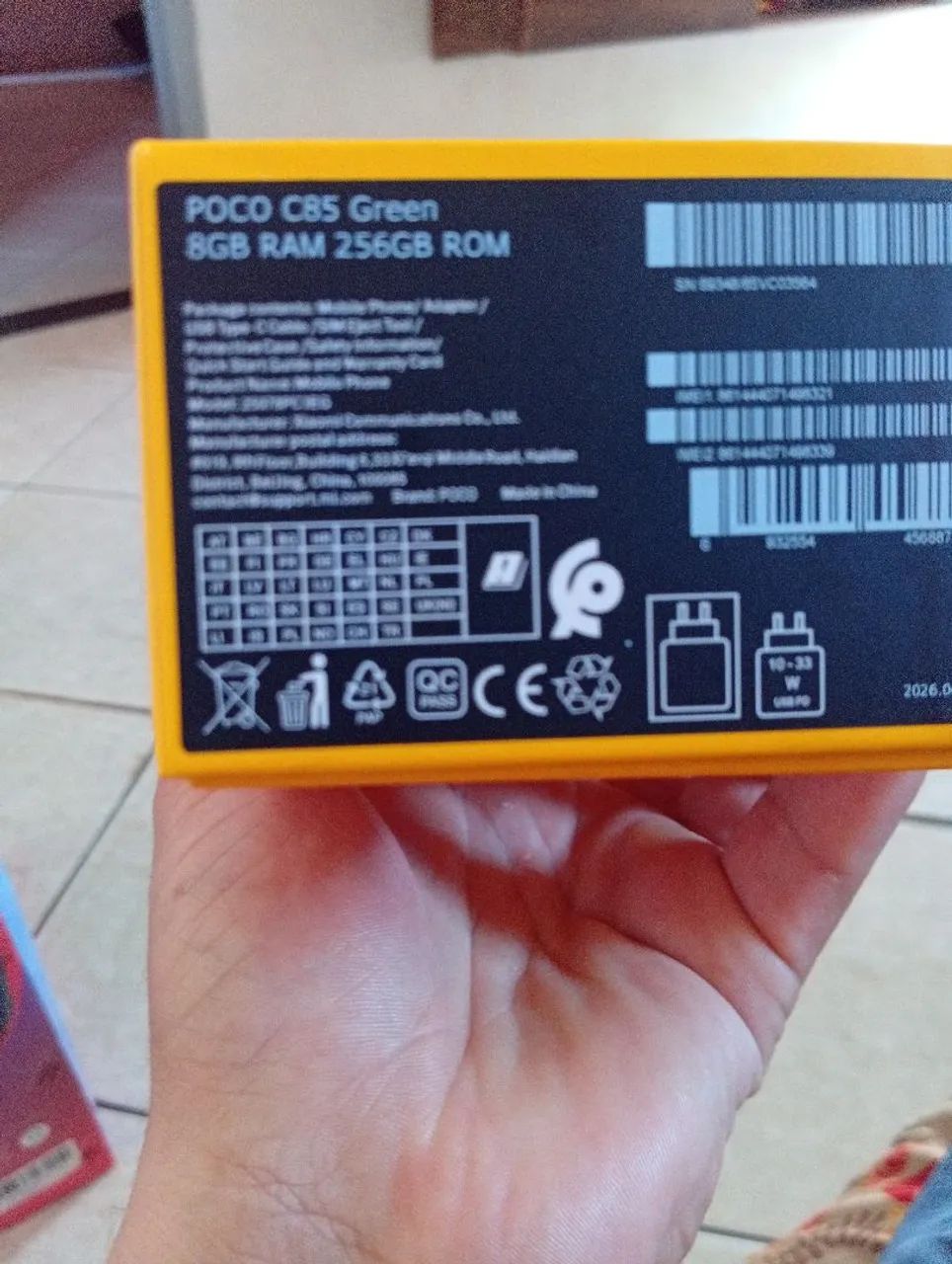 Celular poco c85 8ram e 256GB celular ta top com nota fiscal tudo completo.. - Foto 2
