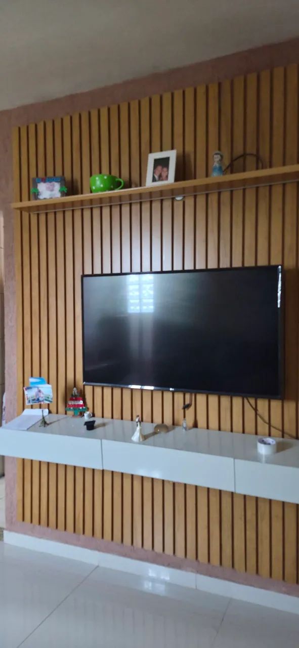 Rack com Painel ripado Led TV 90" - Foto 4