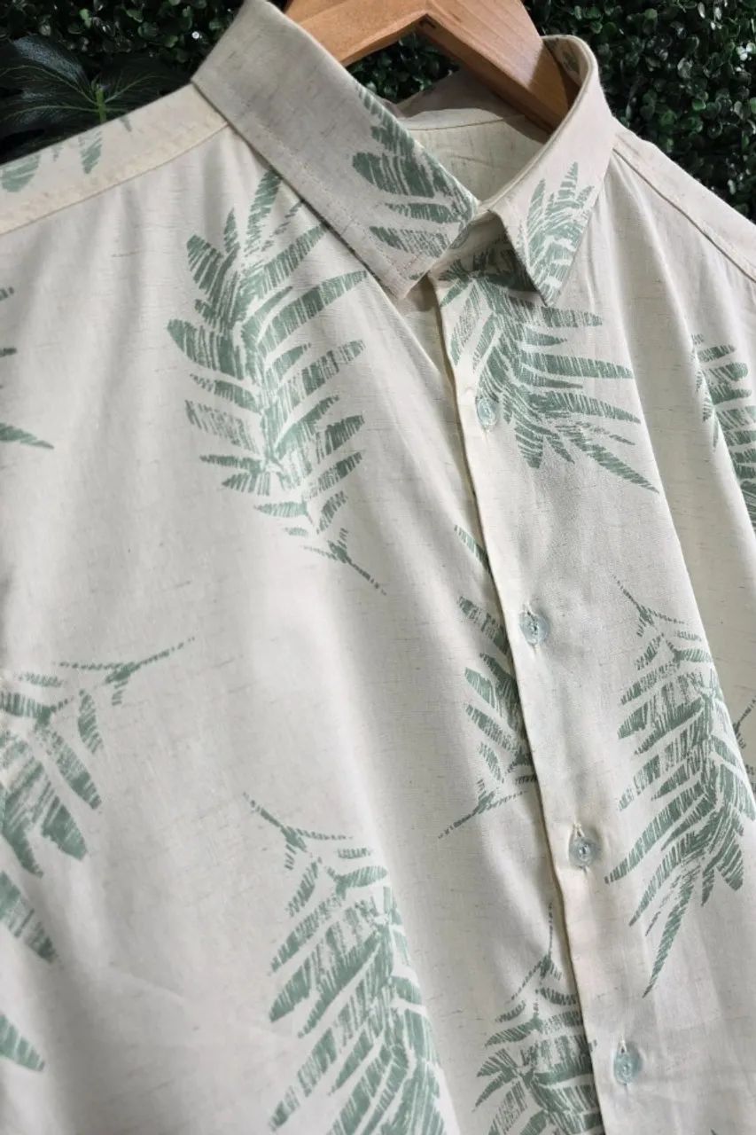 Camisa Linho Estampada - Foto 2