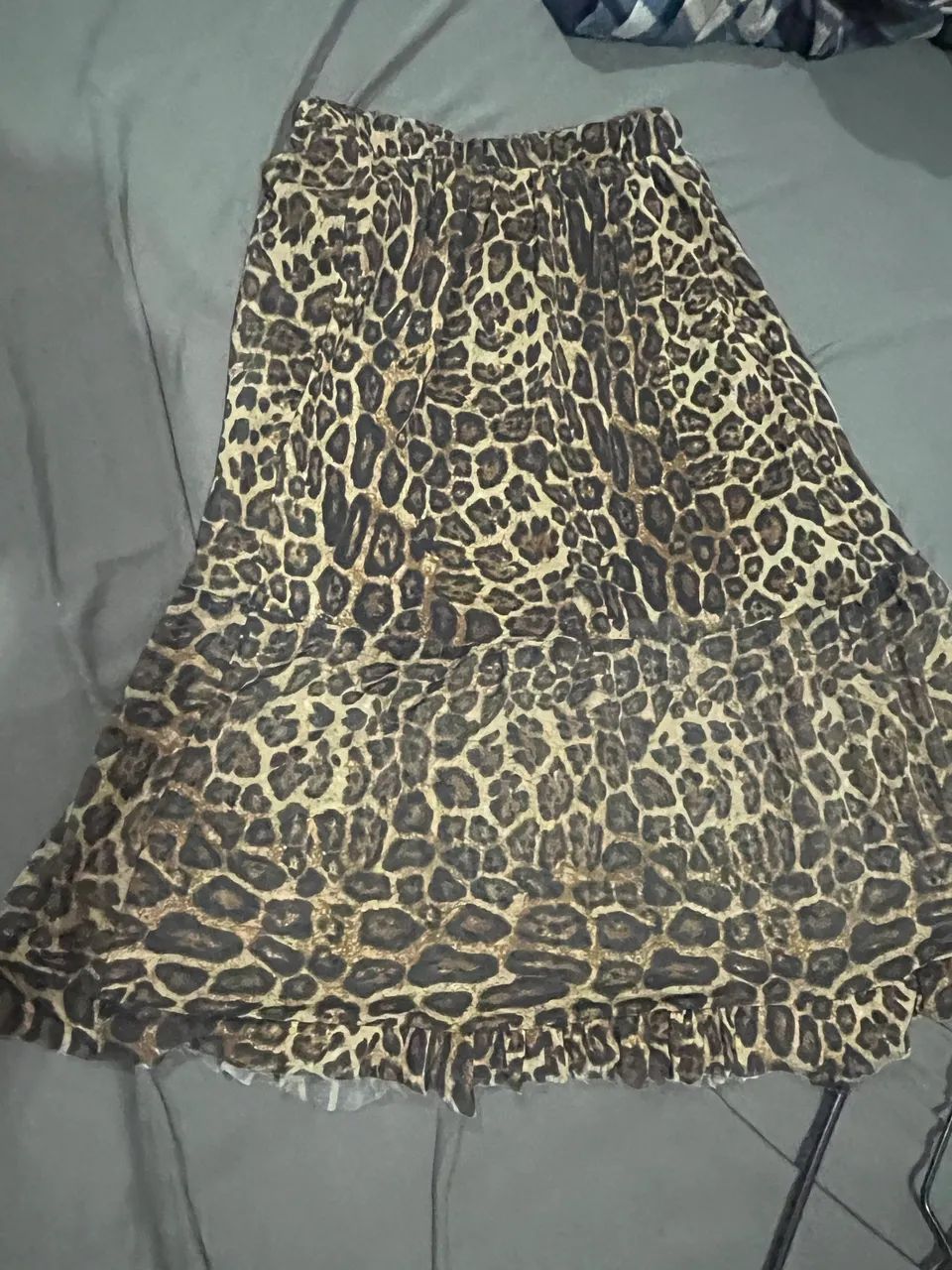 saia m longa usada animal print