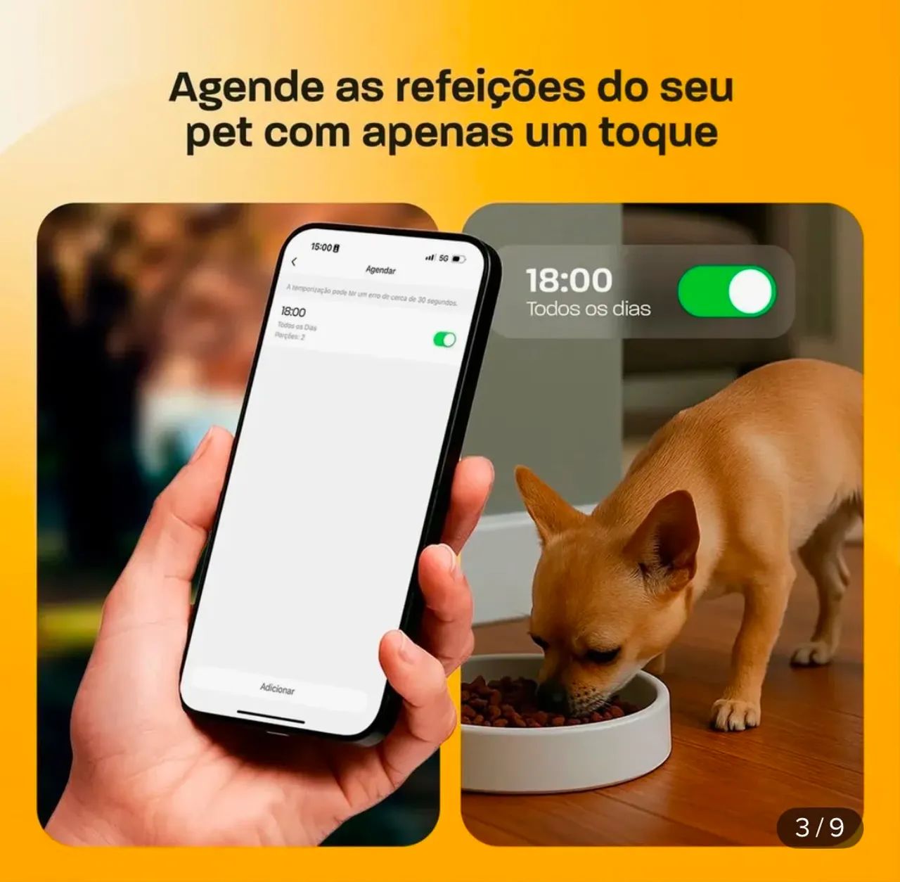 Comedouro para pet com suporte - Foto 2