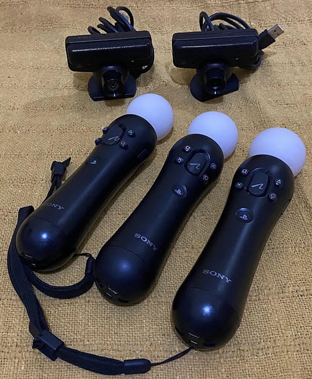 Kit 2 Câmeras PlayStation Eye + 3 Joystick Move + 4 Jogos Originais Sony Novíss, Garantia  - Foto 3