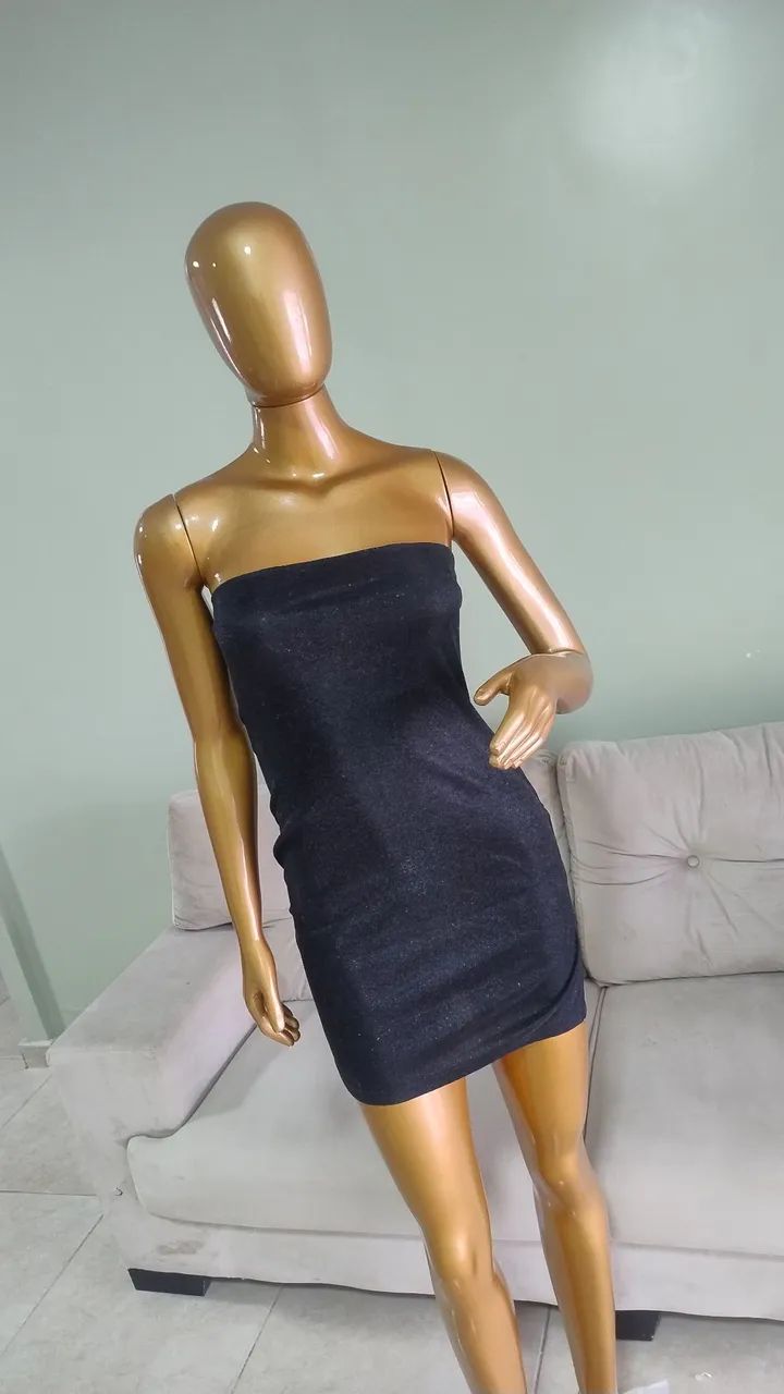 Vestido brilhoso shein P/M