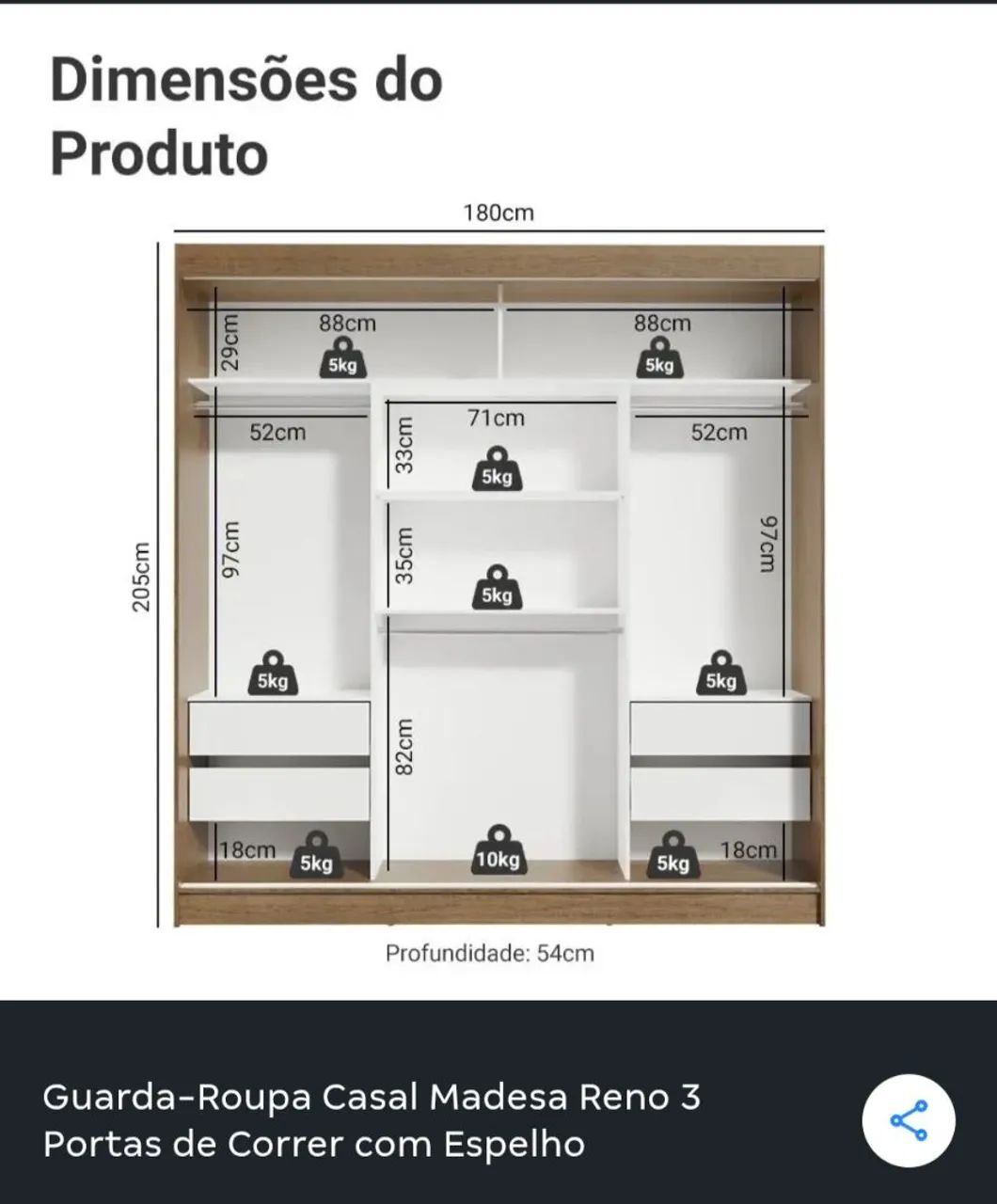 Guarda roupa casal - Foto 2
