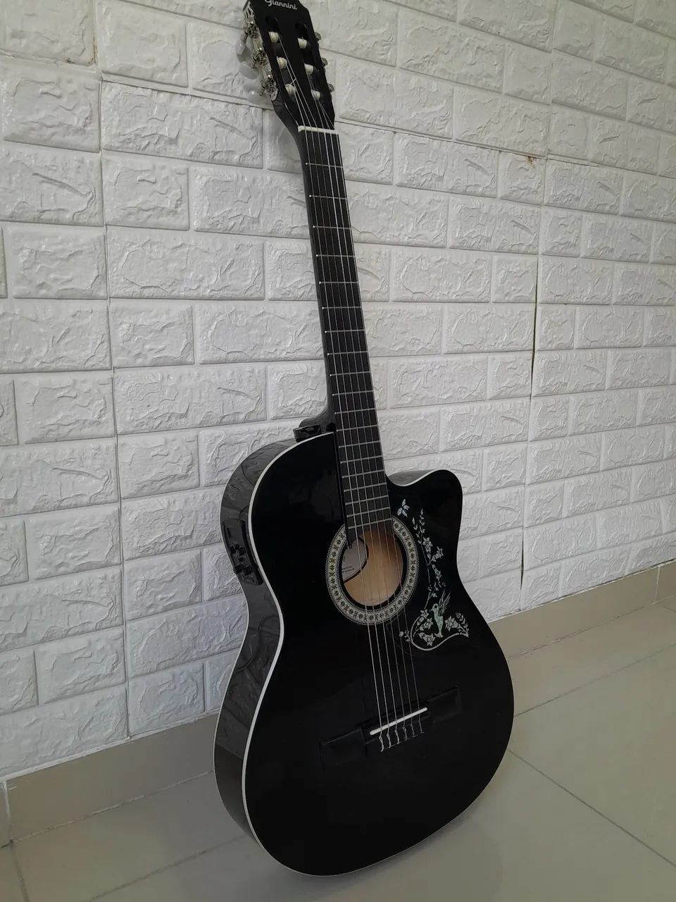 Violão Giannini Start Nf-14 Com Capa E Rastilho De Osso